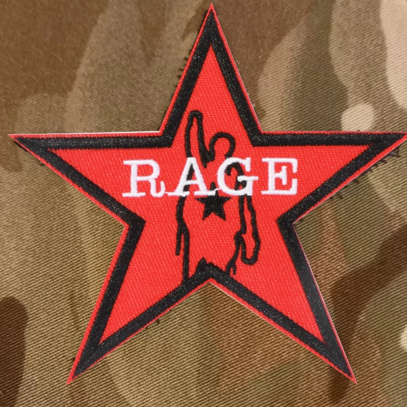 1PC Rage Power Embroidered Patch Iron On Motivating Morale Humorous Badge DIY Gift For Clothes Cap Bag Jacket Trucker Hat