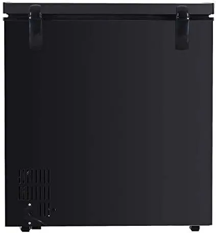 FRF470-BLACK 7.0 Cu. Ft. Chest Freezer Black Front Controls Allow for Easy Temperature Adjustments Easy-Access Defrost Drain