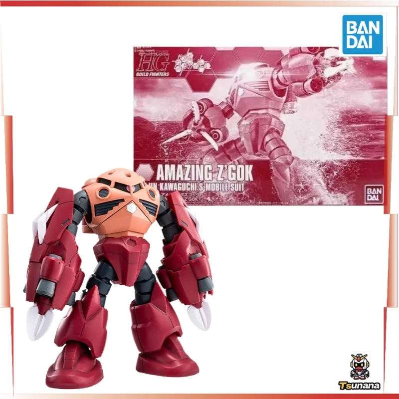 

Bandai In Stock HG BUILD FIGHTERS 1/144 Original HG AMAZING Z'GOK Aninm full Action Assembly Figure Model Toy Gifts for kids