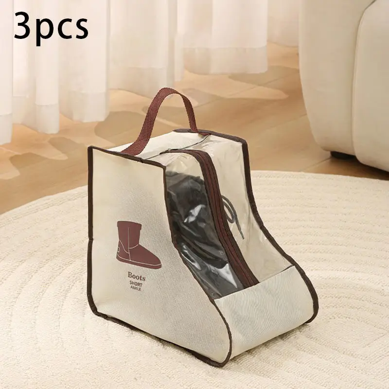 Portable Shoes Organizer Storage Bags Travel Storage Bag With Zipper Home Moisture-proof Dustproof Cover Boots Shoes Storage Bag