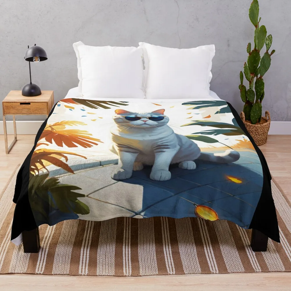 Cat 95 Throw Blanket Soft Big Single Giant Sofa For Baby Blankets