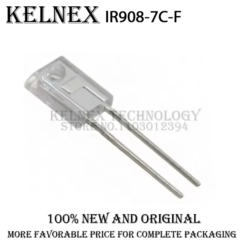 100pcs IR908-7C-F plug-in,L=4.5mm Infrared transmitting tube 1.2V