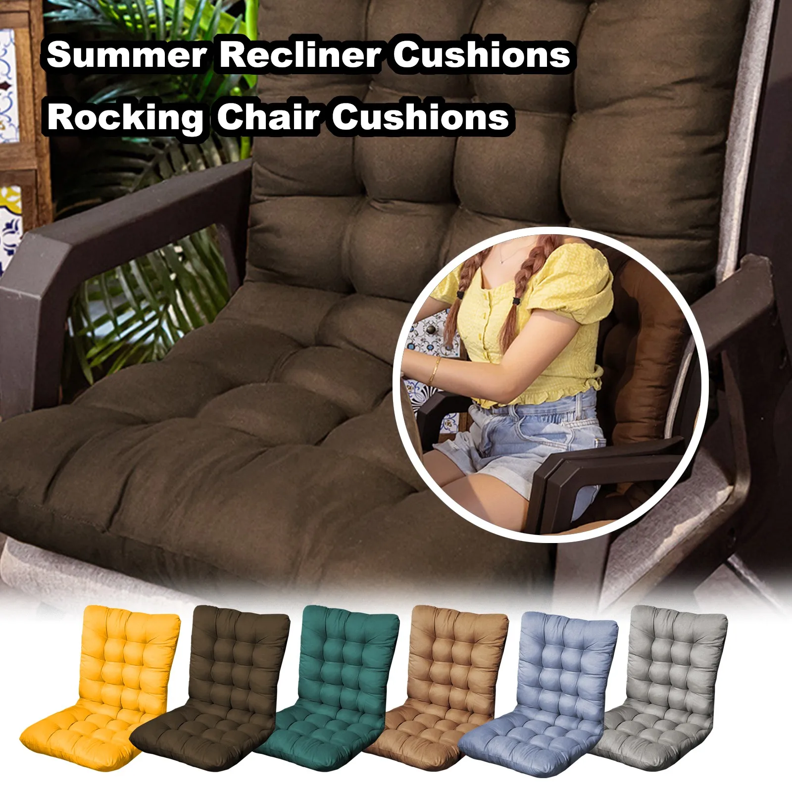 

Thickened Soft and Comfortable Seat Cushion Dining Patio Home Office Tatami Mat Indoor Outdoor Garden Long Cushion