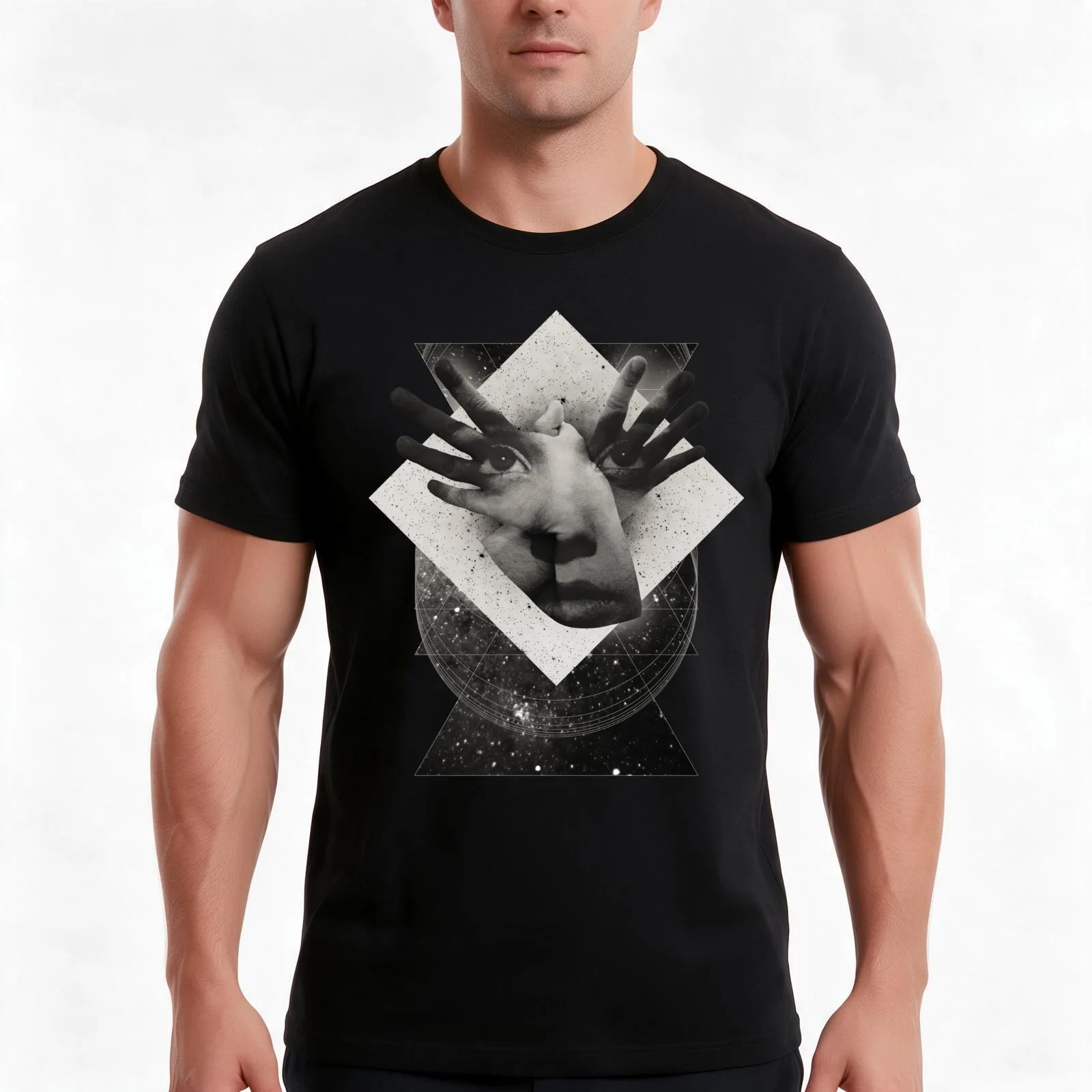 Mind Reader T-Shirt, Summer Casual Cotton Tee, Oversized Streetwear Tops, Vintage Graphic Print, Loose Fit Short Sleeve