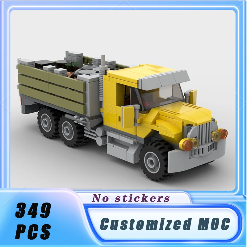 City Vehicle Series Sideboard Truck Building Blocks Model Bricks Display Collection Children's Toys Gifts 349PCS