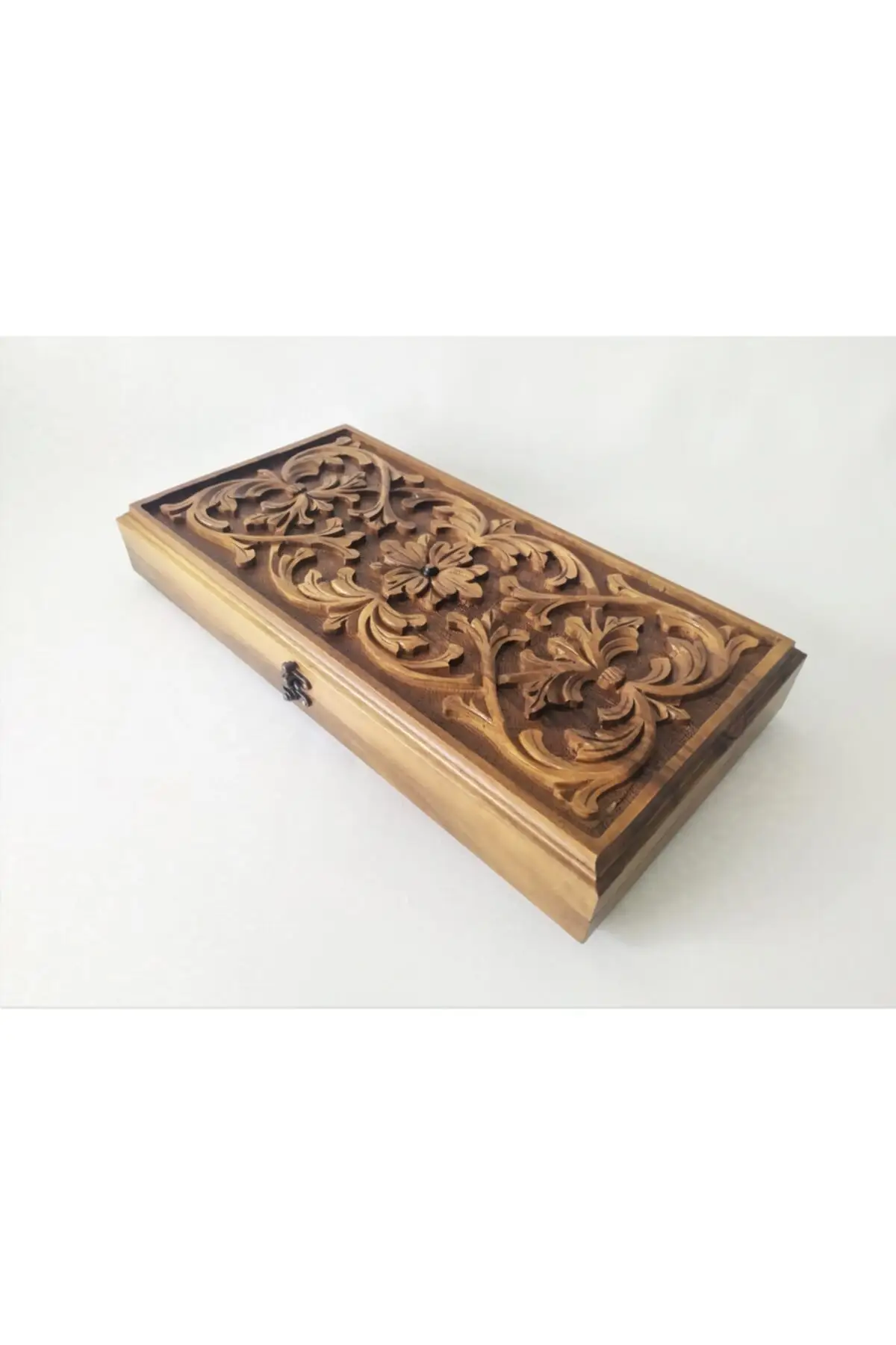 Hand-Carved Wooden Backgammon