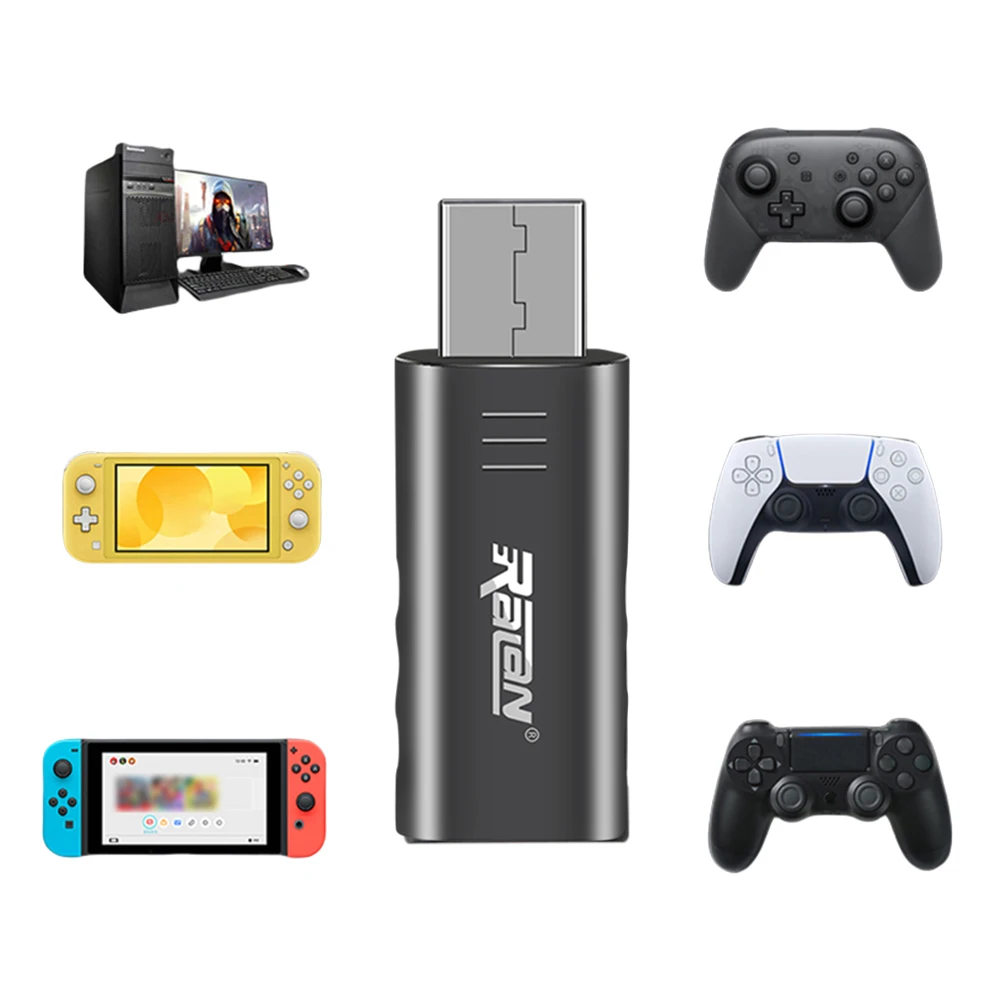 Gamepad Converter USB Receiver Bluetooth-Compatible 5.3 Wireless Adapter Wireless USB Adapter for Switch PC   Controller