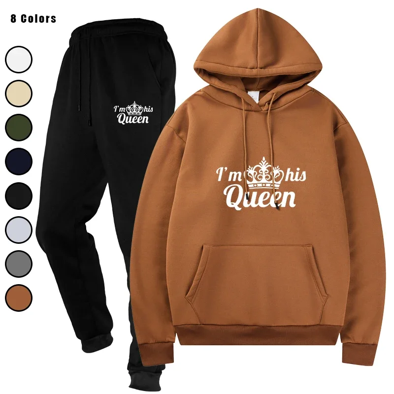 

Men Tracksuit 2 Pieces Sets Male Hoodies Running Sportswear Hooded Autumn Drawstring Pants Sportwear