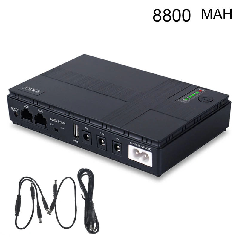 

Mini UPS Battery Backup for Wifi, Router, Modem, Security Camera for DC 5V-12V