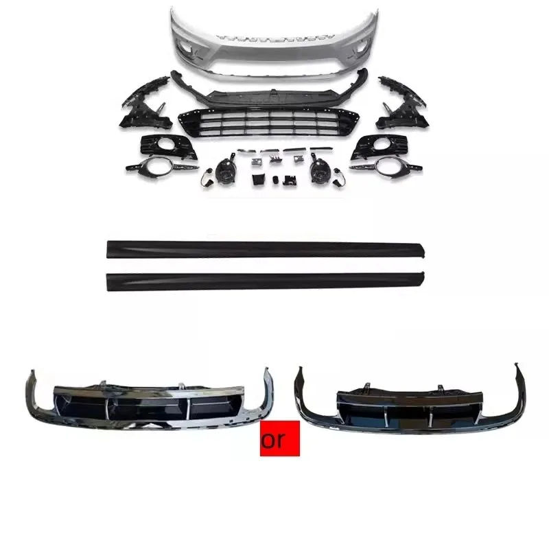 

Unpainted body kit front bumper assembly for Volkswagen vw Passat cc 2013-20 modified Rliine style side skirt tail wing rear lip