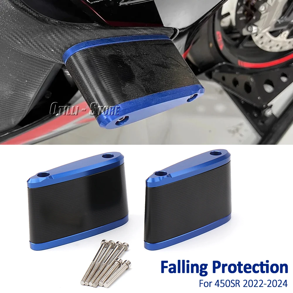 

Motorcycle Accessories Body Frame Slider Crash Protector CNC Clamp Falling Protection For CFMOTO 450SR 450 SR 450 2022 2023 2024