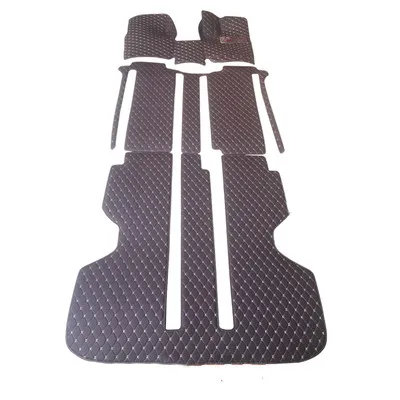 High quality rugs! Custom full set car floor mats + trunk mat for Toyota Alphard 7 8 seats 2024-2002 waterproof durable carpets