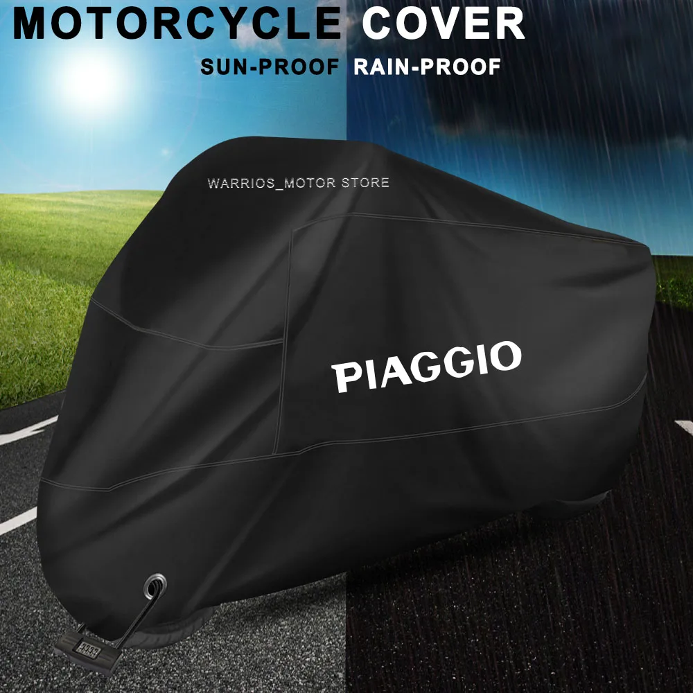 Motorcycle Cover Waterproof Uv Protective Rain Cover For Piaggio BQY BYQ FLY Liberty Medley 150 ZIP50 125 ww150 Beverly 300