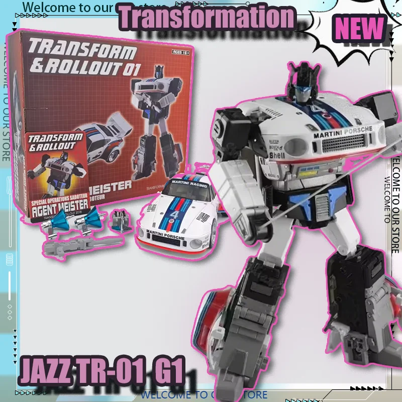 

In STOCK 16cm Transformation JAZZ TR-01 Assemble Model Jazz Comic MP Ratio TR TR01 G1 Mister Car Action Figure Toy Collect Gift