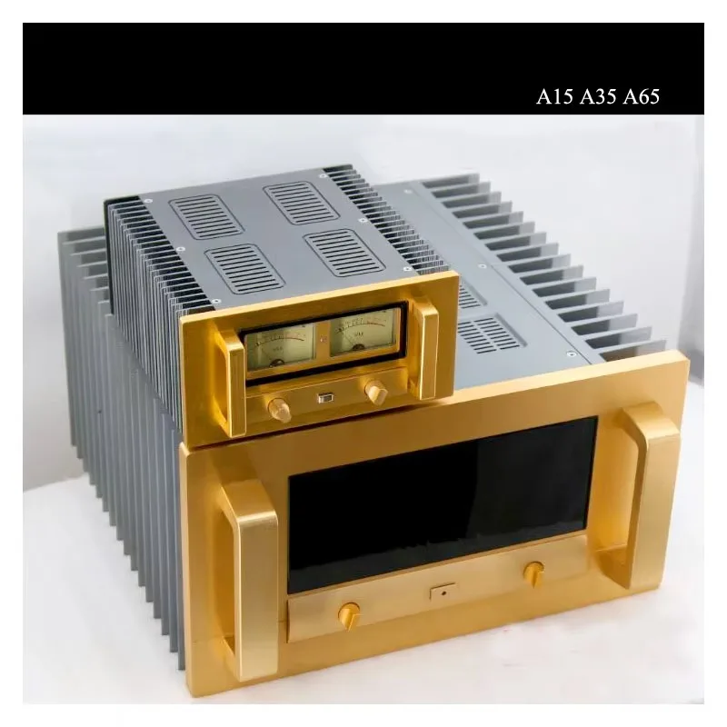 KYYSLB Mit Level Meter Alle Aluminium Verstärker Chassis Klasse a Kühlung Power Verstärker Fall Diy Box CNC Vorverstärker Shell