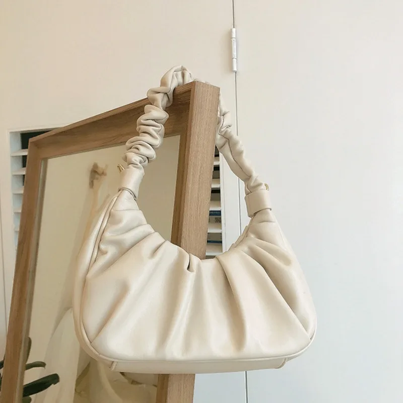 

2025 Summer Cloud Soft PU Handbags For Women Classic Fashion Blue White Chic Tote Bag Purse Daily Party Shoulder Bag Crossbody