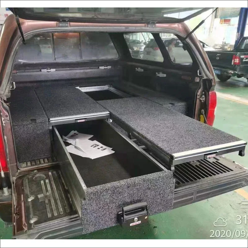 Universal Dual Drawers 4 Wheel Drive Drawer Systems For Sale VRD4X4 Pick-up Truck Bed Drawer For F150 Tundra Tacoma Hilux Ranger