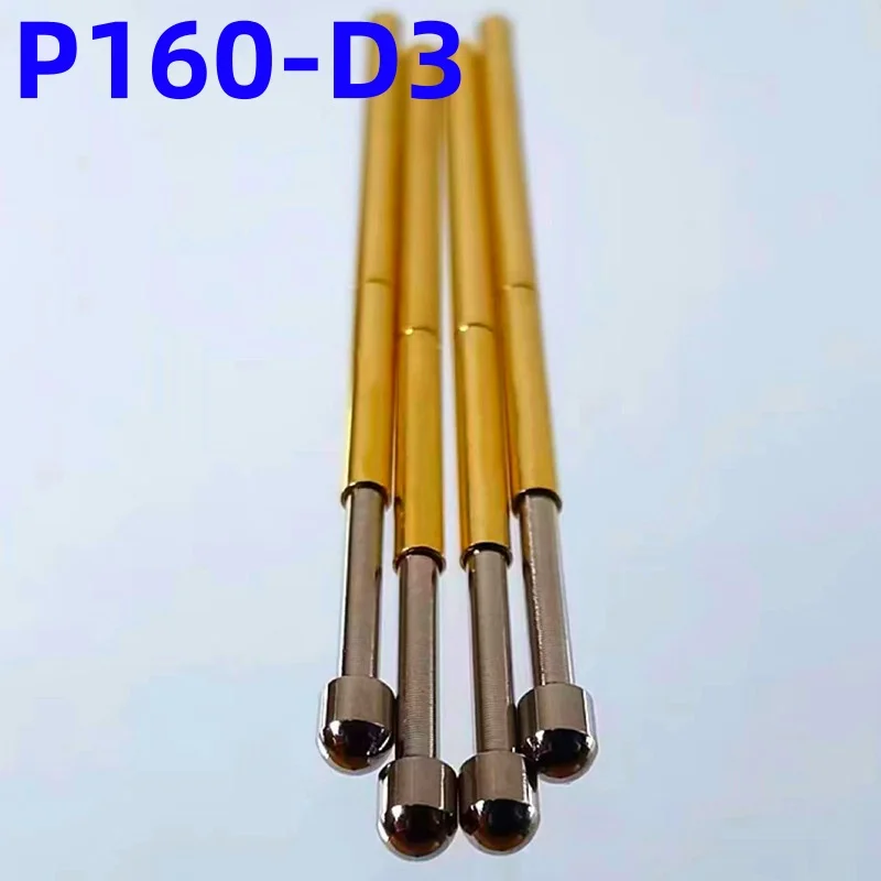 

100PCS Spring Test Probe P160-D3 SpringTest Pin P160-D Nickel-Plated Round Head Dia 1.8mm Spring Test Pogo Pin PCB Test Tool