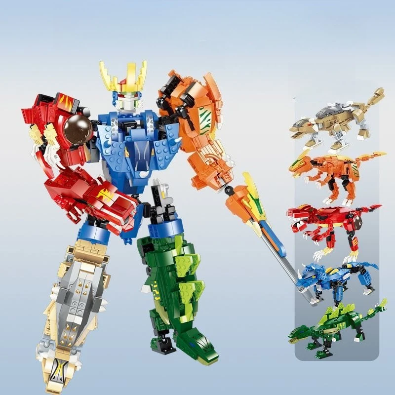 Blocs de construction de Robot de Transformation 6 en 1, jouets, figurine de dieu de la guerre Arthur, Surprises d'anniversaire pour enfants, cadeaux de collection pour petit ami