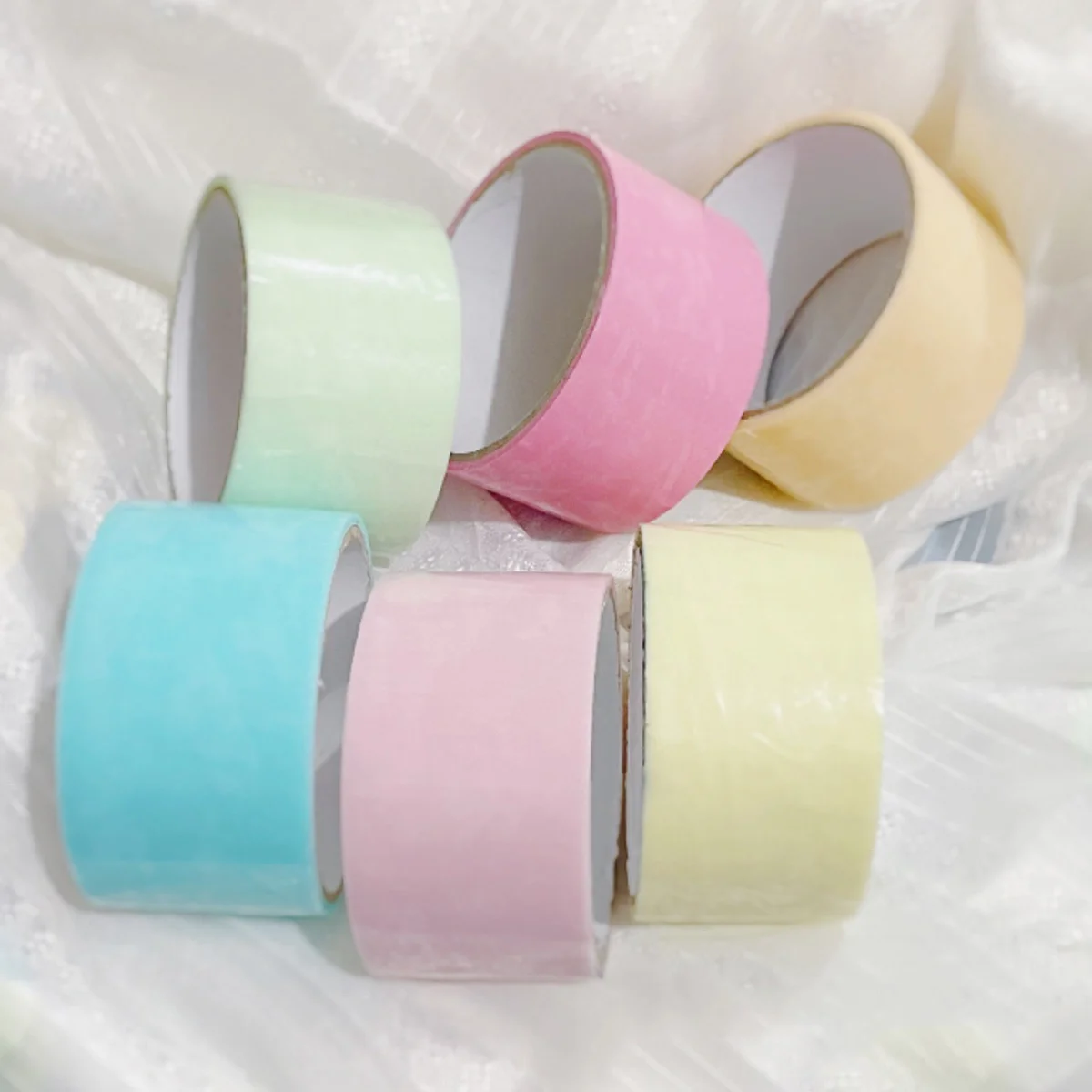 أشرطة كروية لاصقة ملونة للأطفال فيدجيت لتخفيف الضغط وتخفيف التوتر، شريط مطاطي ملون للاسترخاء الممتع