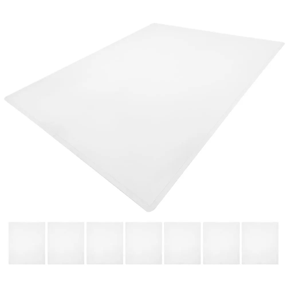 

8 PCS Transparent Hard Card Holder Posters Clear Plastic Sleeves Pvc Picture Covers