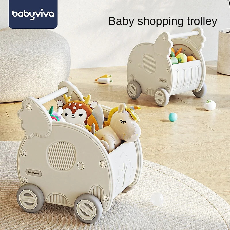 Zl Baby Carriage Simulation Play House Toy Storage Baby Shopping Cart