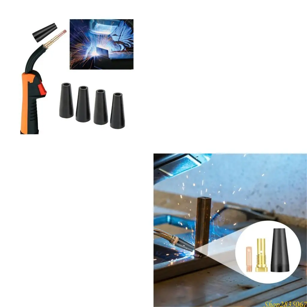 Heavy Duty MIG Welding Nozzle Shield Thermal Insulation Welding Equipment Part 831F