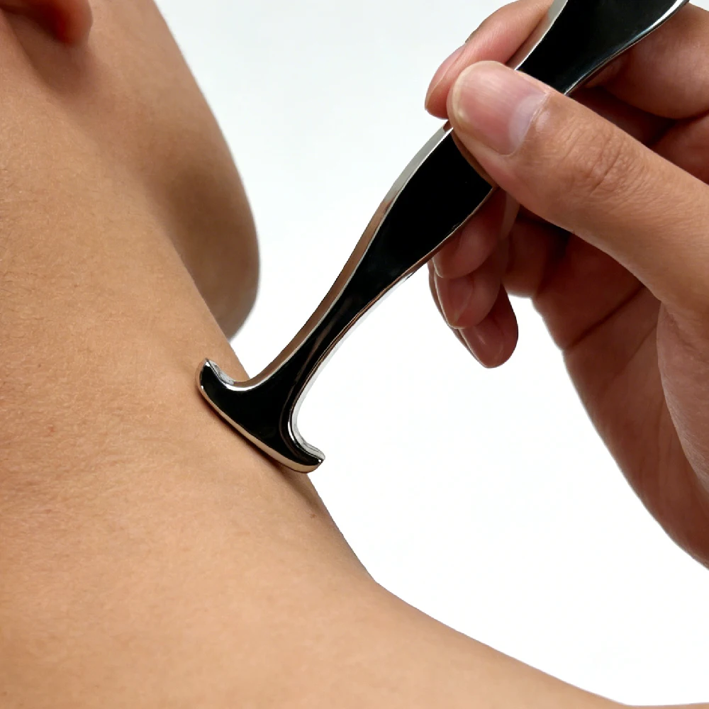 

1pcs Stainless Steel Gua Sha Scraping Massage Tool, Muscle Scraper for Scar Tissue & Physical Therapy, Deep Tissue Muscle Relief