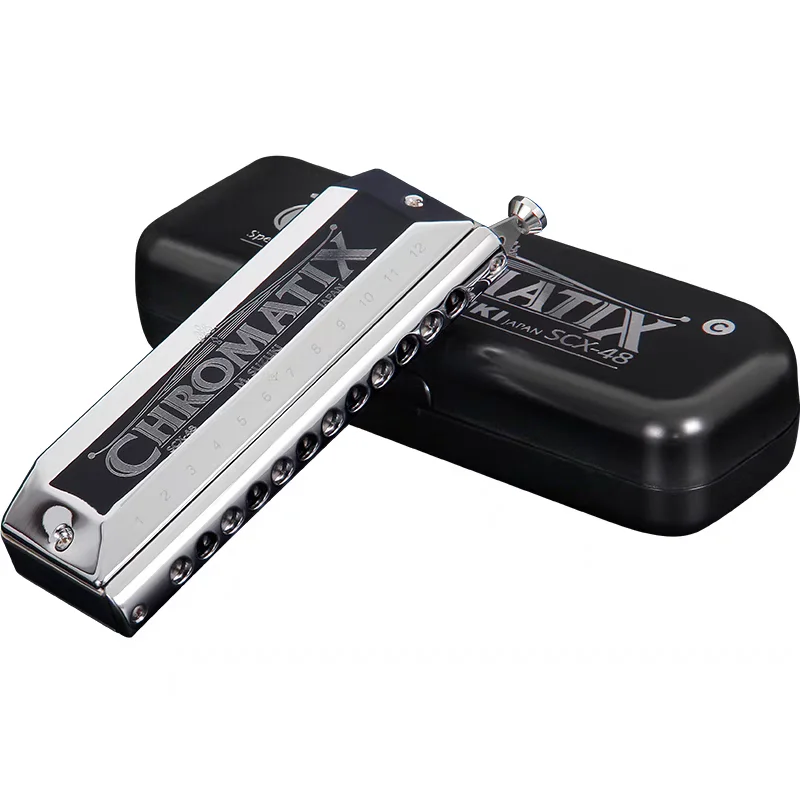 

Suzuki Chromatic Harmonica SCX Series Mouth Organ SCX-48 SCX-56 SCX-64 Professional Armonica 12 14 16 Holes Key C Harp Japan