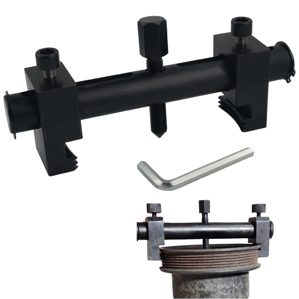 

Pulley Puller Tool with 17mm Hexagonal Wrench Crankshaft Pulley Removal Tool Suitable for 40-160mm Pulleys Professional Crank