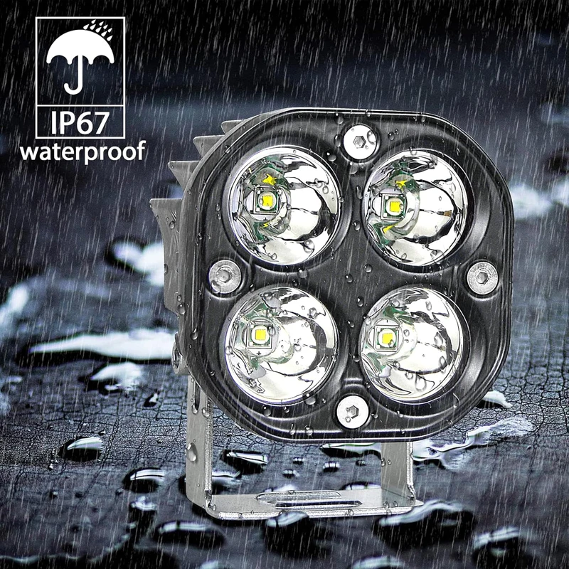 3 بوصة LED صغيرة ضوء العمل مربع سيارة أصفر أبيض الأضواء 12 فولت 24 فولت قبالة الطريق مصباح الضباب لشاحنة لادا 4X4 4WD اكسسوارات السيارات