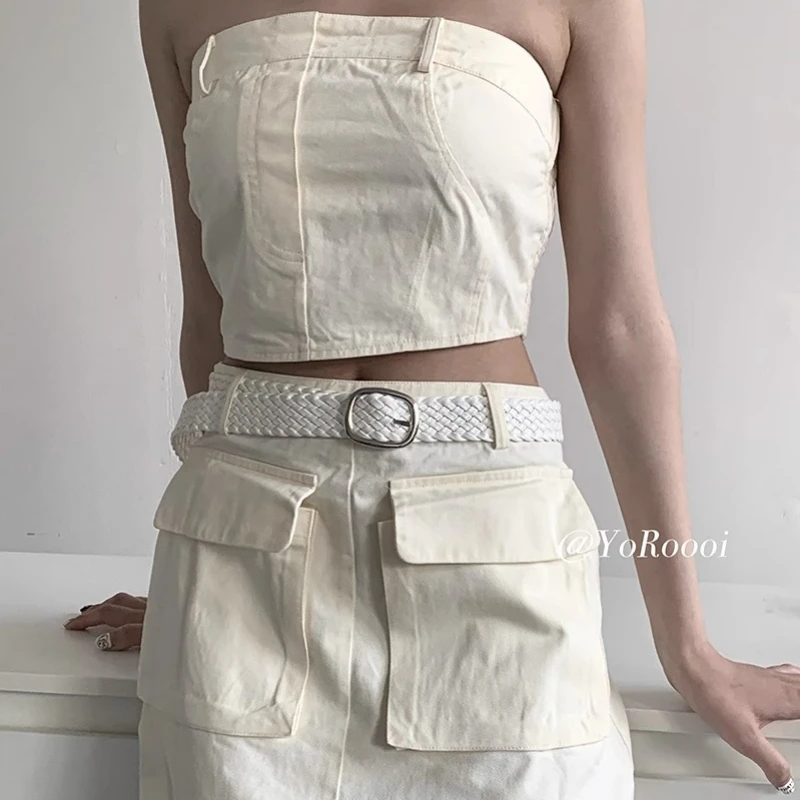 2023 Niche Design Zin In Studenten Weven Pin Gesp Riem Eenvoudige Koreaanse All-Match Riem Accessoires Vrouwen