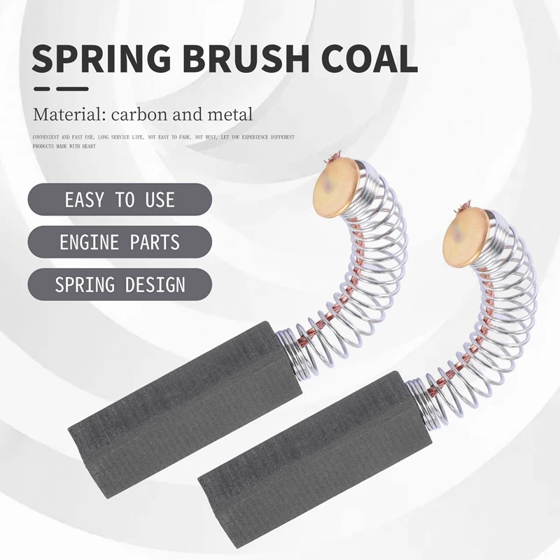 Carbon Brush Charcoal (5 Pair) 6 X 8 X 24 Mm Electric Motor