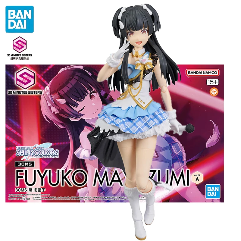 

In Stock BANDAI 30MS THE IDOLM@STER SHINY COLORS Mayuzumi Fuyuko Anime Action Figures Mobile Suit Girl Model Collection Toy
