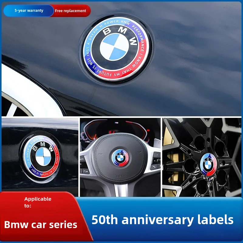 BMW 45mm Car Steering Wheel Center Logo Emblem Badge for BMW M M1 M2 M3 M4 M5 M6 G01 F20 G30 F30 F31 E36 E87 E60 E91 X1 X3 X5