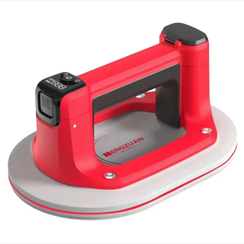

White Rubber Digital Display Removable Battery Automatic Electric Manual Pressure Relief Suction Cup Gres Porcelain Tile Sucker