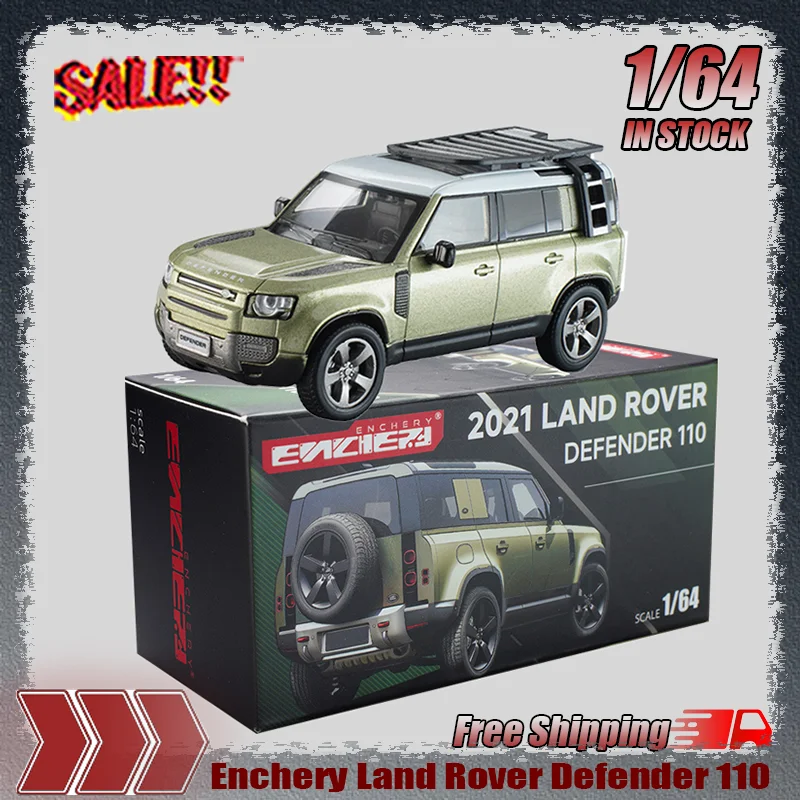 

Новинка в наличии Enchery 1:64 Land Rover Defender 110, имитация сплава, миниатюрная литая модель автомобиля, индивидуальная коллекция игрушек, подарки