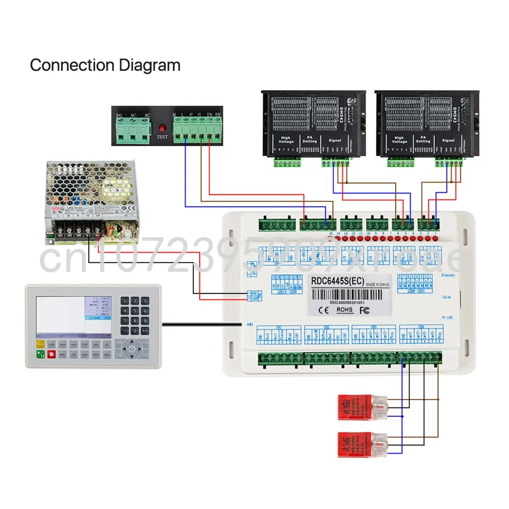 RDC6445S RDC6445G DSP CO2 Laser Controller for CO2 Laser Engraving and Cutting Machine