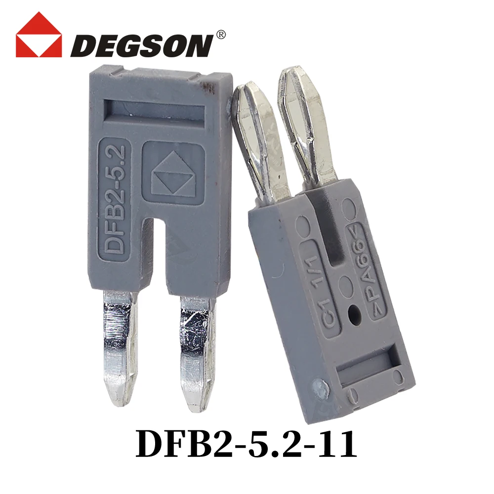 

10Pcs DEGSON DFB10-5.2-16-11-00ZH Straight in Contact DS2.5 Din-Rail Terminal Blocks Accessories Plug-in Bridge FBS3/5-5 Phoenix