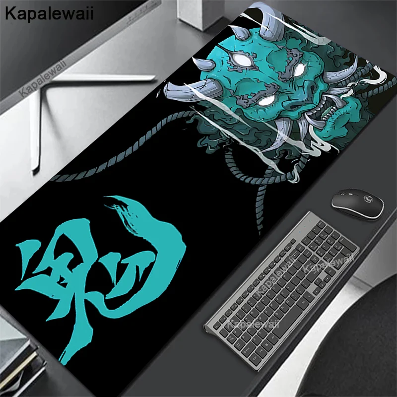 

XXL Коврик для мыши Gaming Cool MousePad Большой коврик для мыши Gamer Mause Ковер ПК Настольный коврик Коврик для клавиатуры Аниме ONI Коврик для мыши