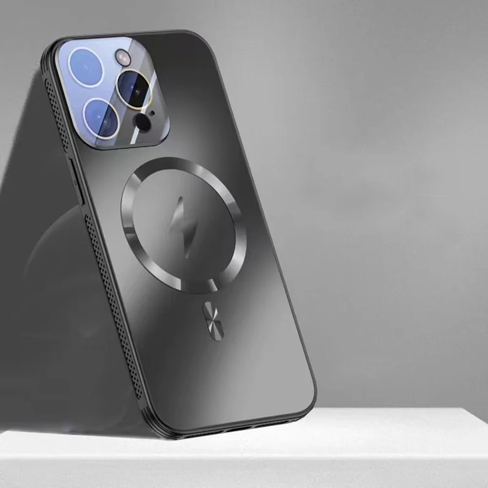 

For iPhone 17 Pro Max/17 Pro/17Air/17 Magnetic Matte PC Hard Case with Corners Drop Protection Slim Profile Protective Cover