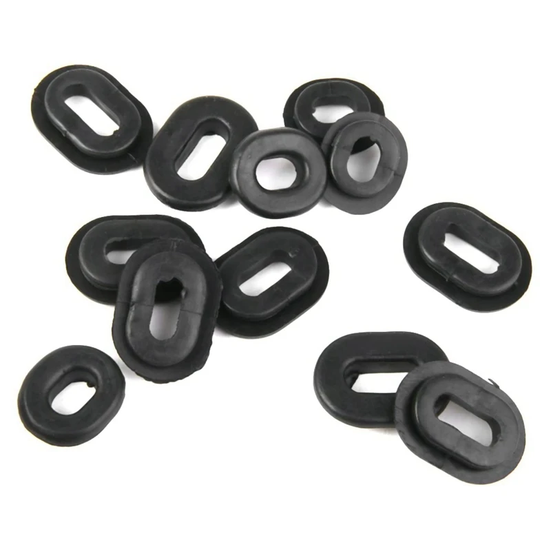 12Pcs Motorcycle Rubber Side Cover Grommets Replacement Gasket Fairings For CG125