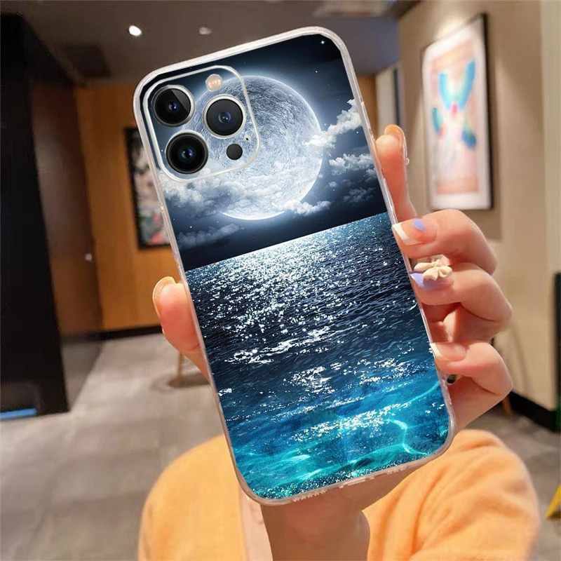 حافظة هاتف لهاتف آيفون 17ProMax Air 16 15 14 13 Pro Max 15 16 Pro 15Plus منظر طبيعي جميل #5