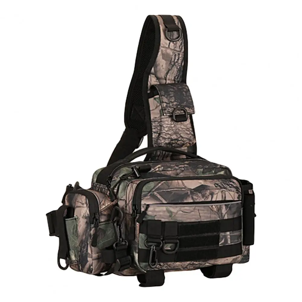 

Multiple Compartments Large Capacity Adjustable Shoulder Strap Fishing Bag Multifunctional Single Shoulder Crossbody Bag