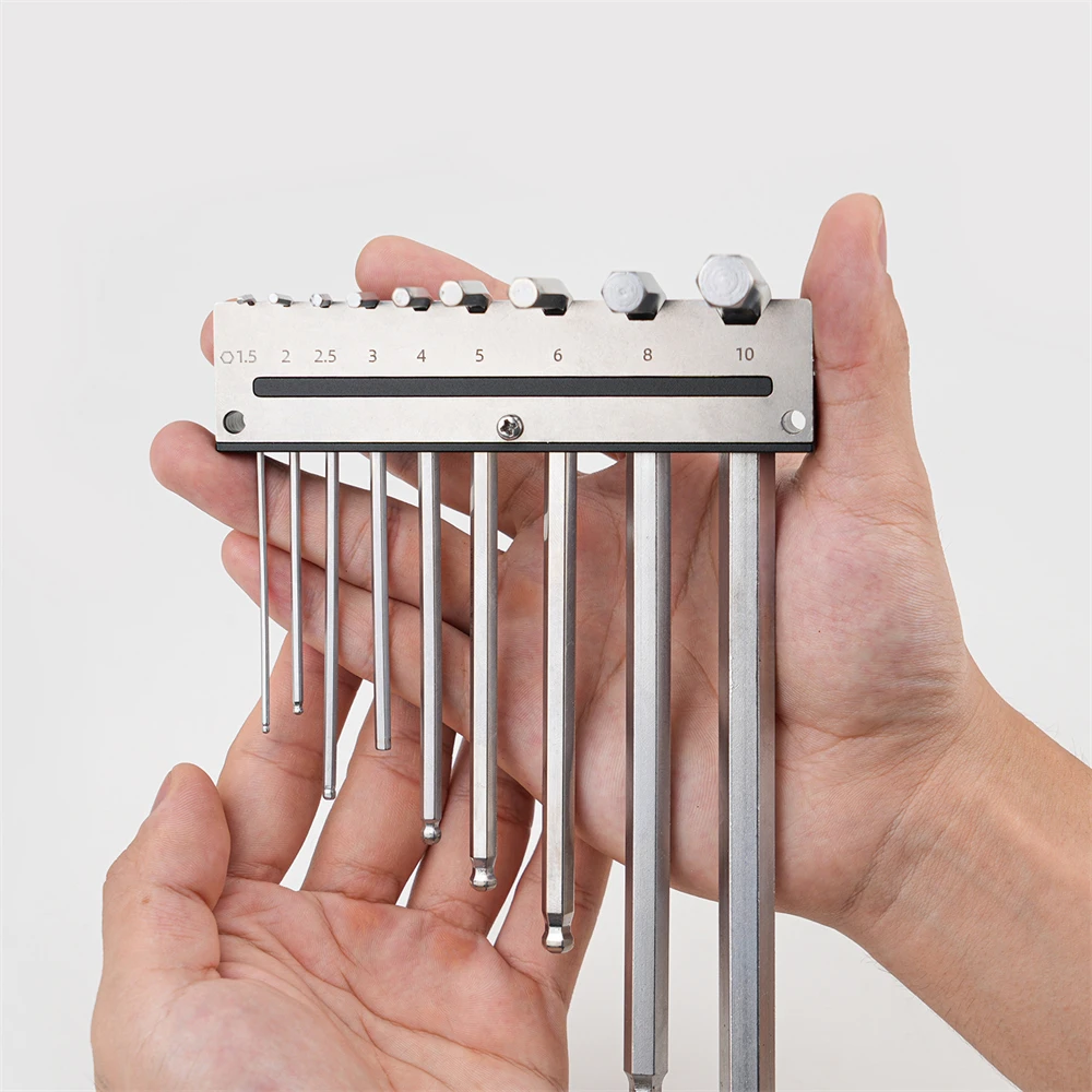 

1PC Hexagonal Wrench Holder, Wall Mounted Bracket Metal Square Hole, Tool Storage Rack, Hanging Woodworking Tools