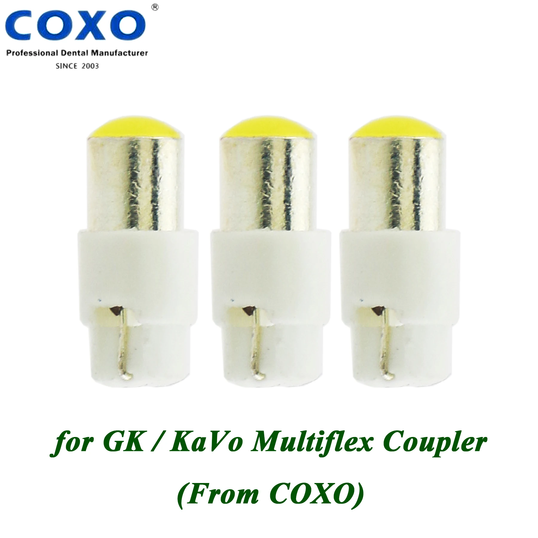 COXO Dental LED Bulb Replacement fit Kavo NSK COXO Bien Air Star Handpiece Coupler GK