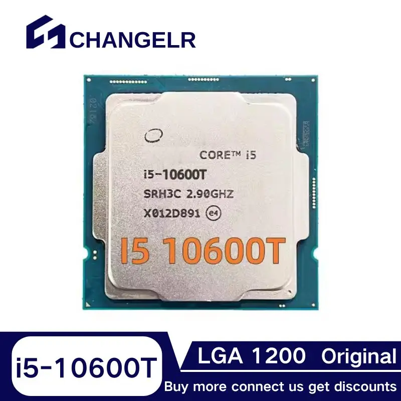 

Процессор Core i5-10600T SRH39 6 ядер 12 потоков LGA1200 i5 ЦП 14 нм 4,0 ГГц 12 МБ L3 LGA1200