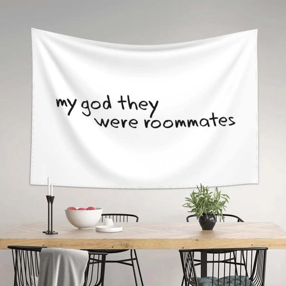 

My God They Were Roommates Tapestry Room Decoration Accessories Anime Decor Korean Room Decor Tapestry