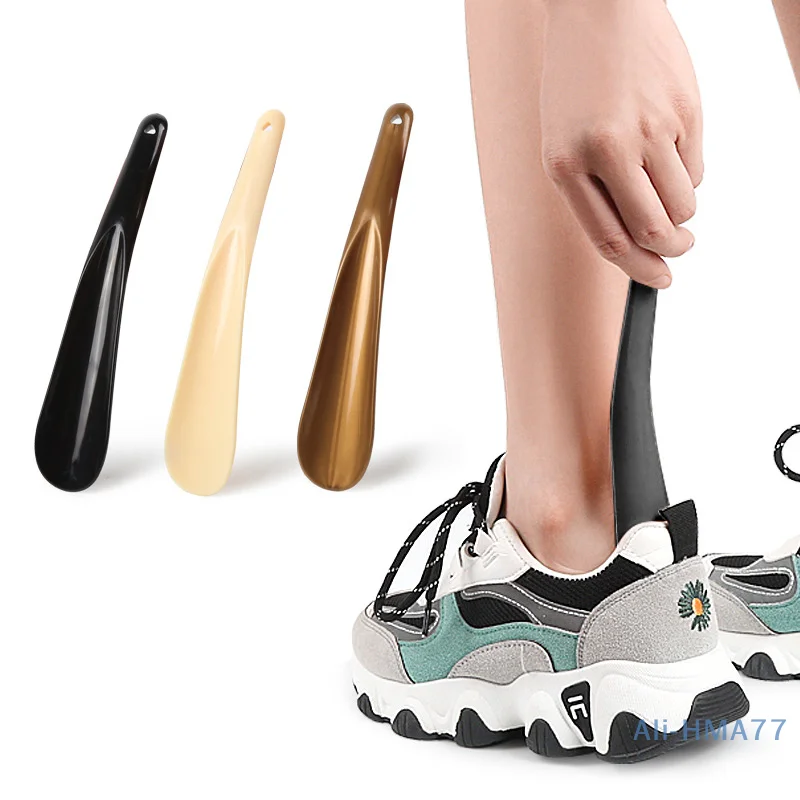 1pc Pro Shoe Horns Plastic Shoe Horn Spoon Shape Shoehorn Shoe Lifter Flexible Shoe Lifter Shoes Accessorie 19.5cm