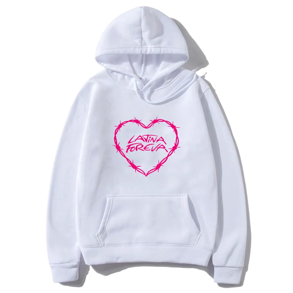

Karol G "Latina Foreva" Graphics Hoodie Men Women vintage Autumn Clothing Fleece oversized fashion Long sleeve Casual tracksuit